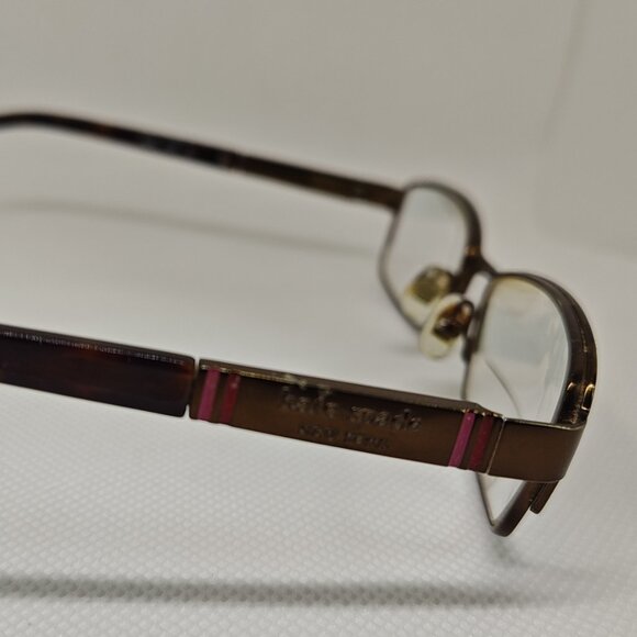 Kate Spade Averil Eyeglasses Frames ONLY Womens Brown Tortoise 135 Optical Case - Picture 7 of 12